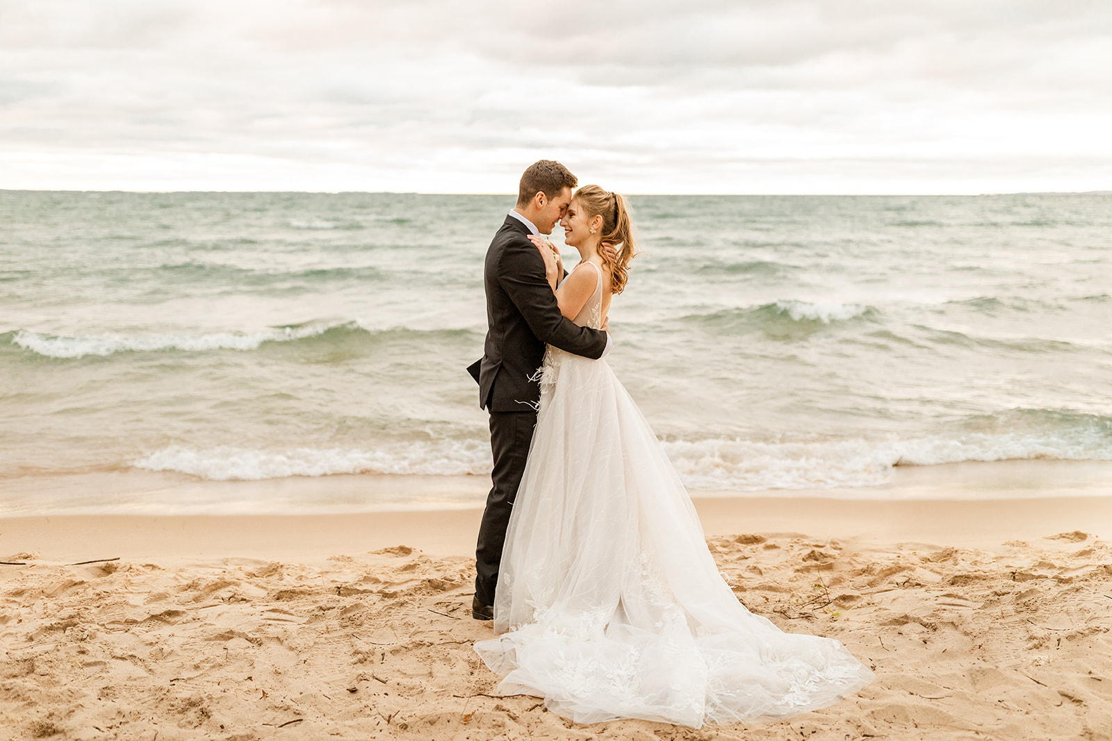 elopement wedding on the beach in Northern Michigan