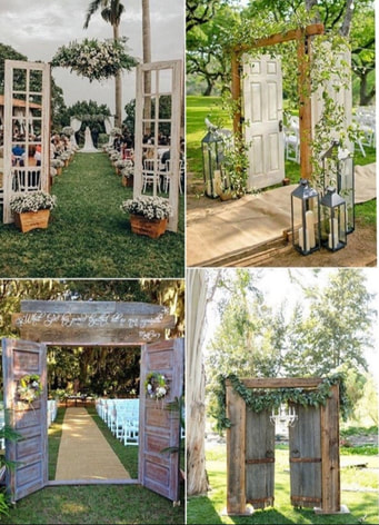 doors at entrance of wedding ceremony diy ideas