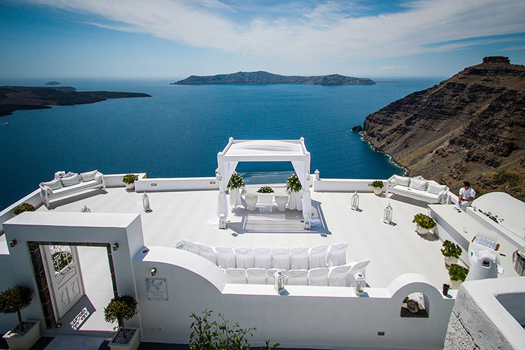 Dana Villas wedding venue in Santorini