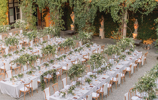 Italy villa gastel wedding reception