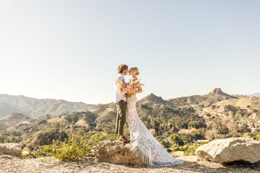 Malibu California winter elopement locations in the United States