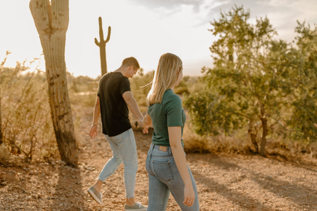 Arizona desert engagement photoshoot