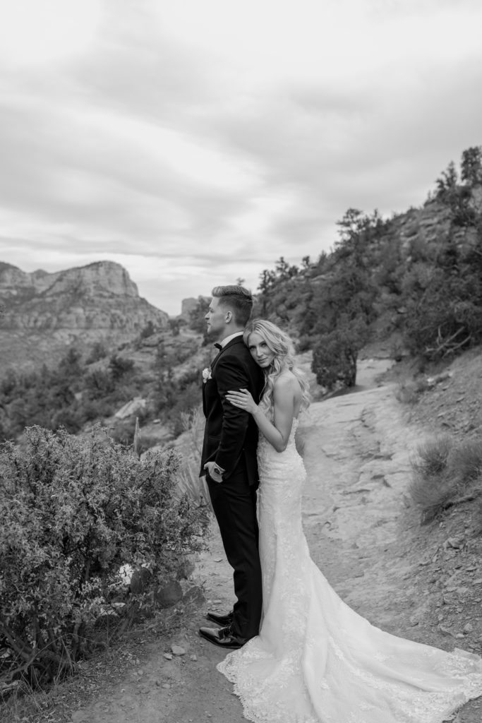 Destination Wedding Arizona Mountains Bride Groom Photos