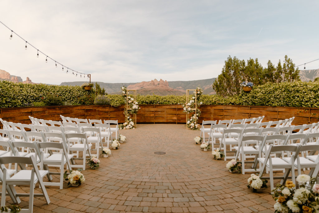 Destination Wedding Sedona Arizona Outdoor Ceremony Mountain Views