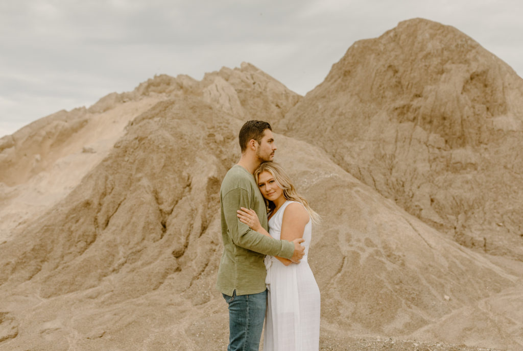 Michigan Gravel Pit Engagement Photos