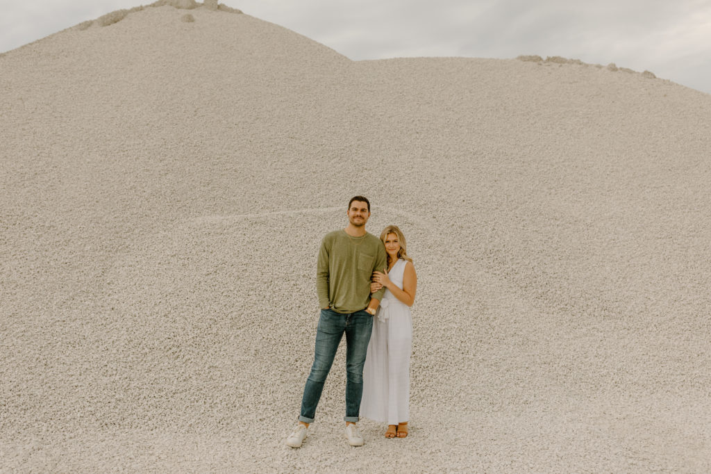 Michigan Gravel Hill Engagement Photos