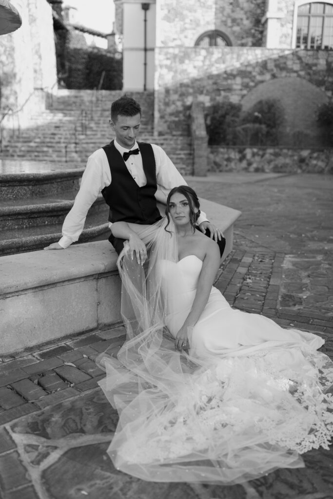 Italy inspired destination wedding photos bride and groom